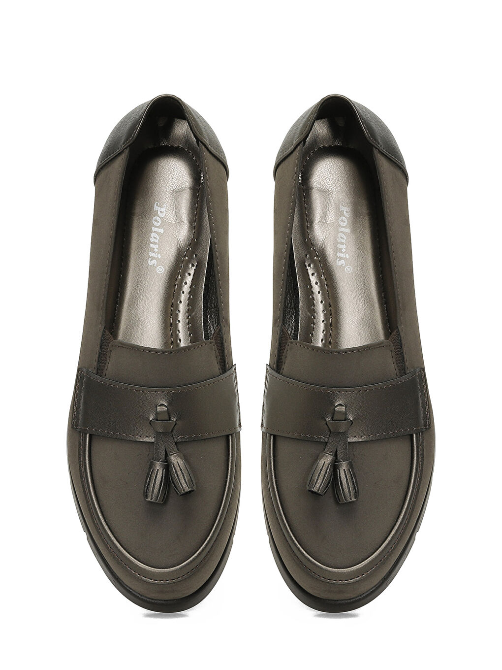 166539.NZ4PR Haki Kadın Loafer-3