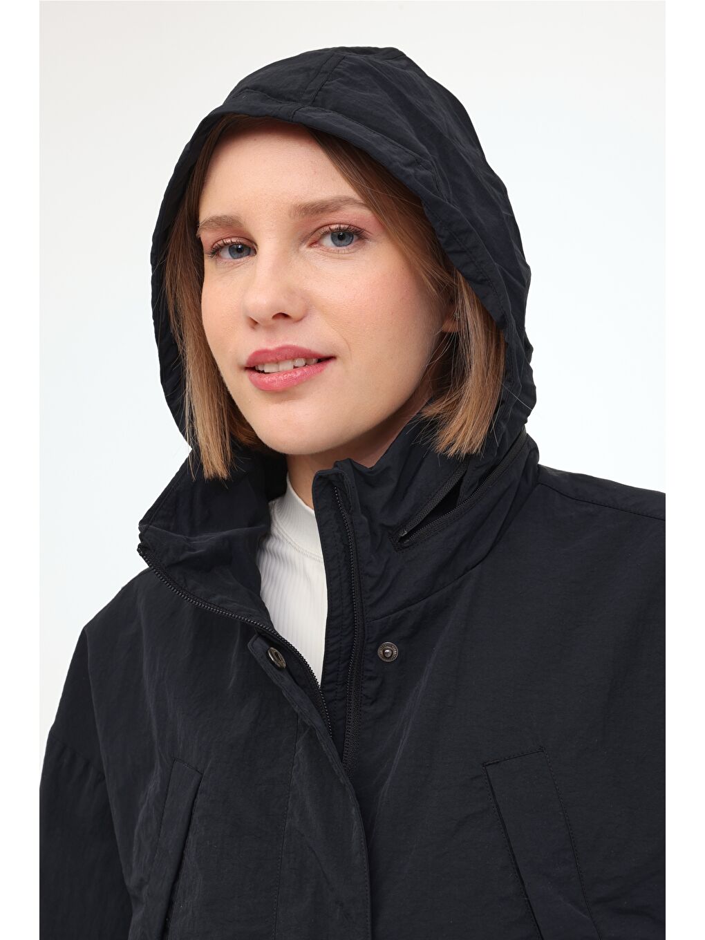 WL ELETA 64OUT25400 5FX Siyah Kadın Ceket-5