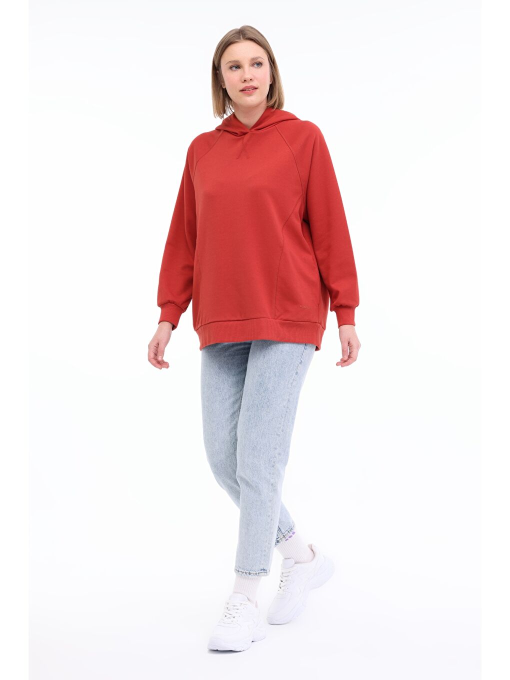 Kırmızı WL ERIKA 17SS317 4PR Kiremit Kadın Sweatshirt-2