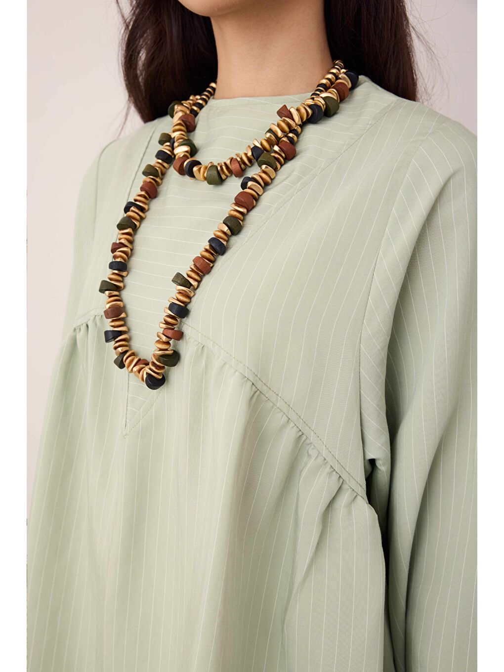 Haki V Panama Tunik Okaliptus-1