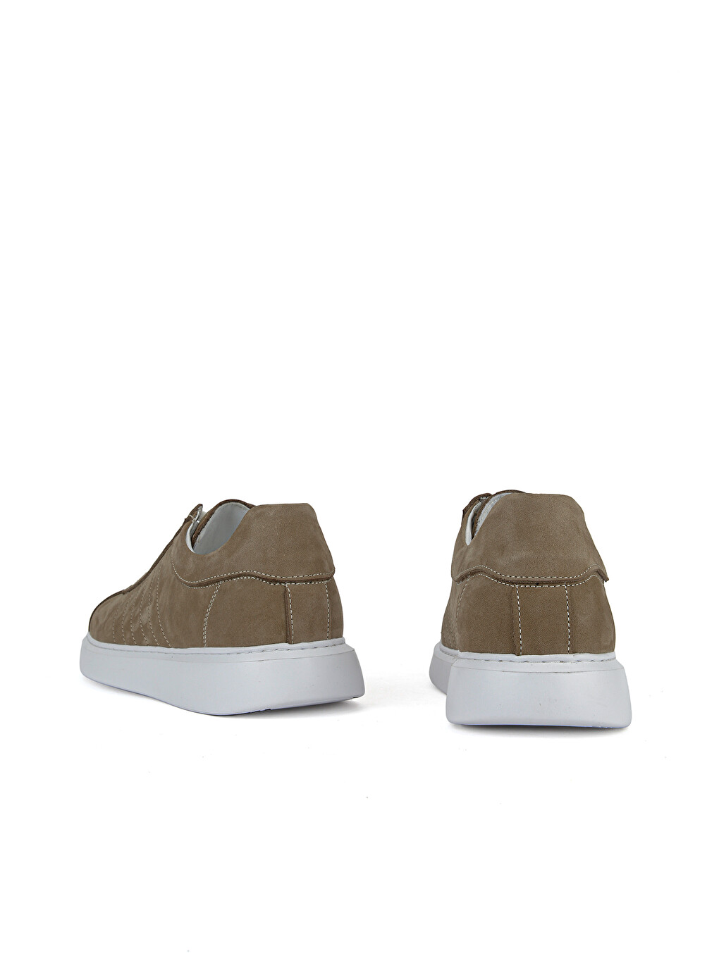 Bej Erkek Hakiki Deri Sneaker 1611066Z2880 Kum-2