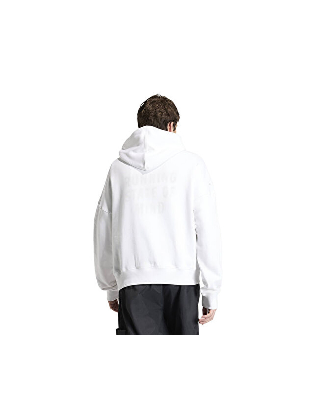 Adi365 C Hood U Erkek Koşu Sweatshirts Ka0331 Beyaz-3