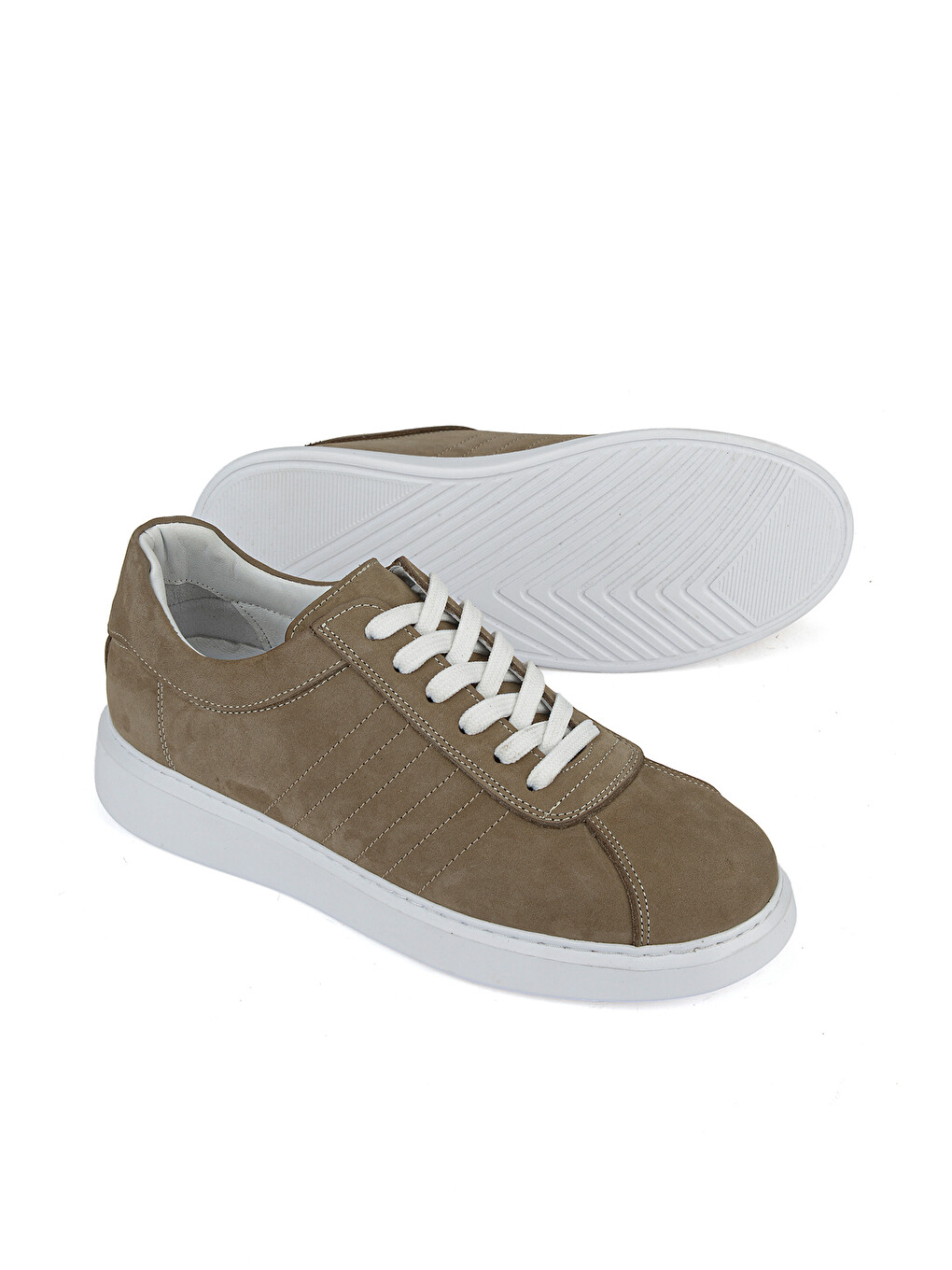 Bej Erkek Hakiki Deri Sneaker 1611066Z2880 Kum-3