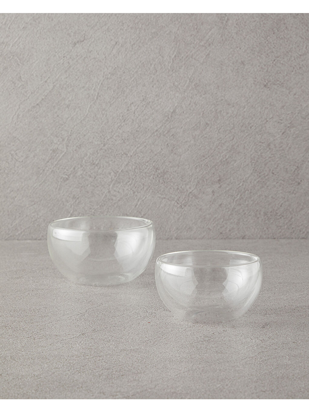 Renksiz Cesar Borosilikat Cam Double Wall Kase Şeffaf-3