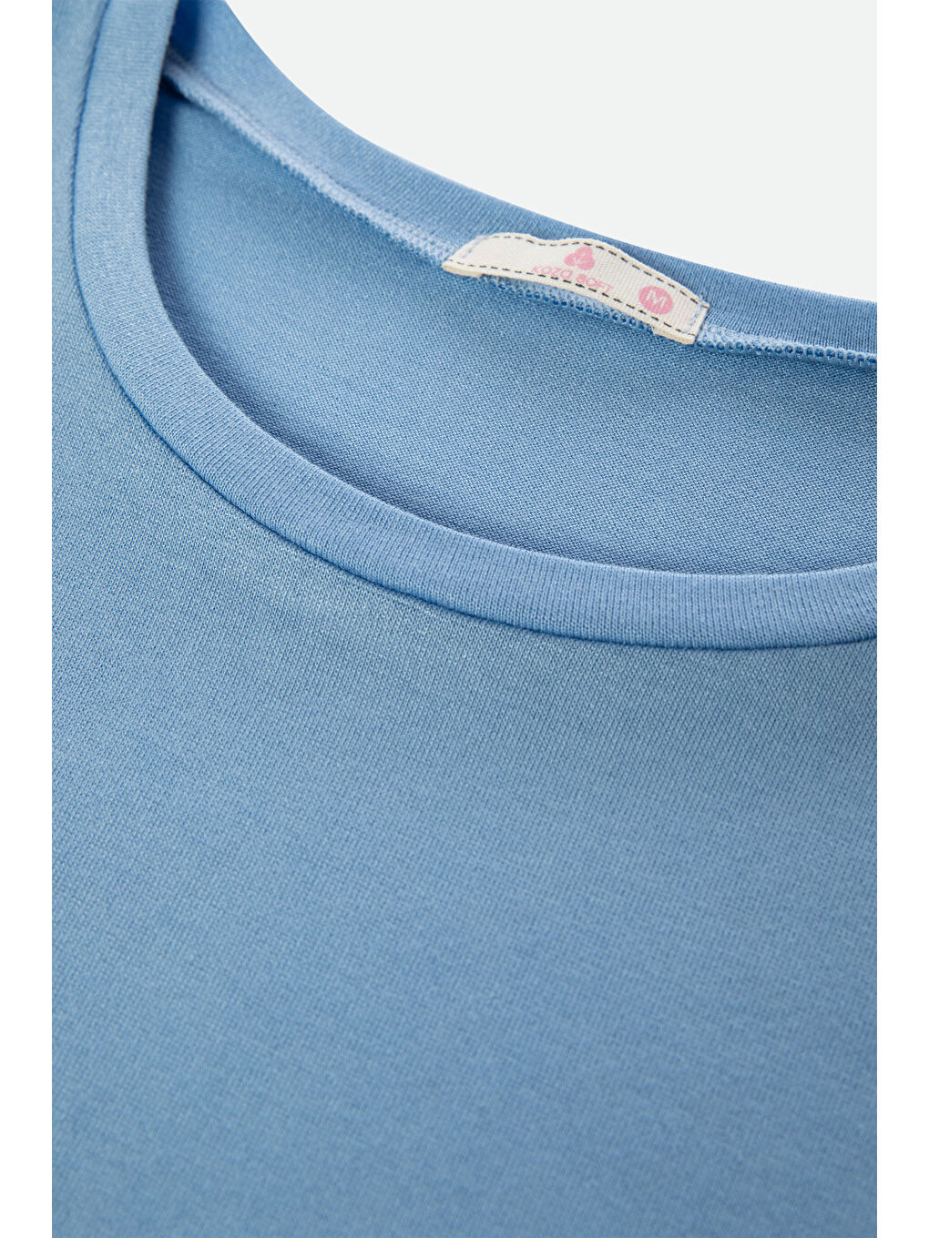 Mavi Kadın Pamuklu Kısa Kollu Şortlu Pijama Takımı-2