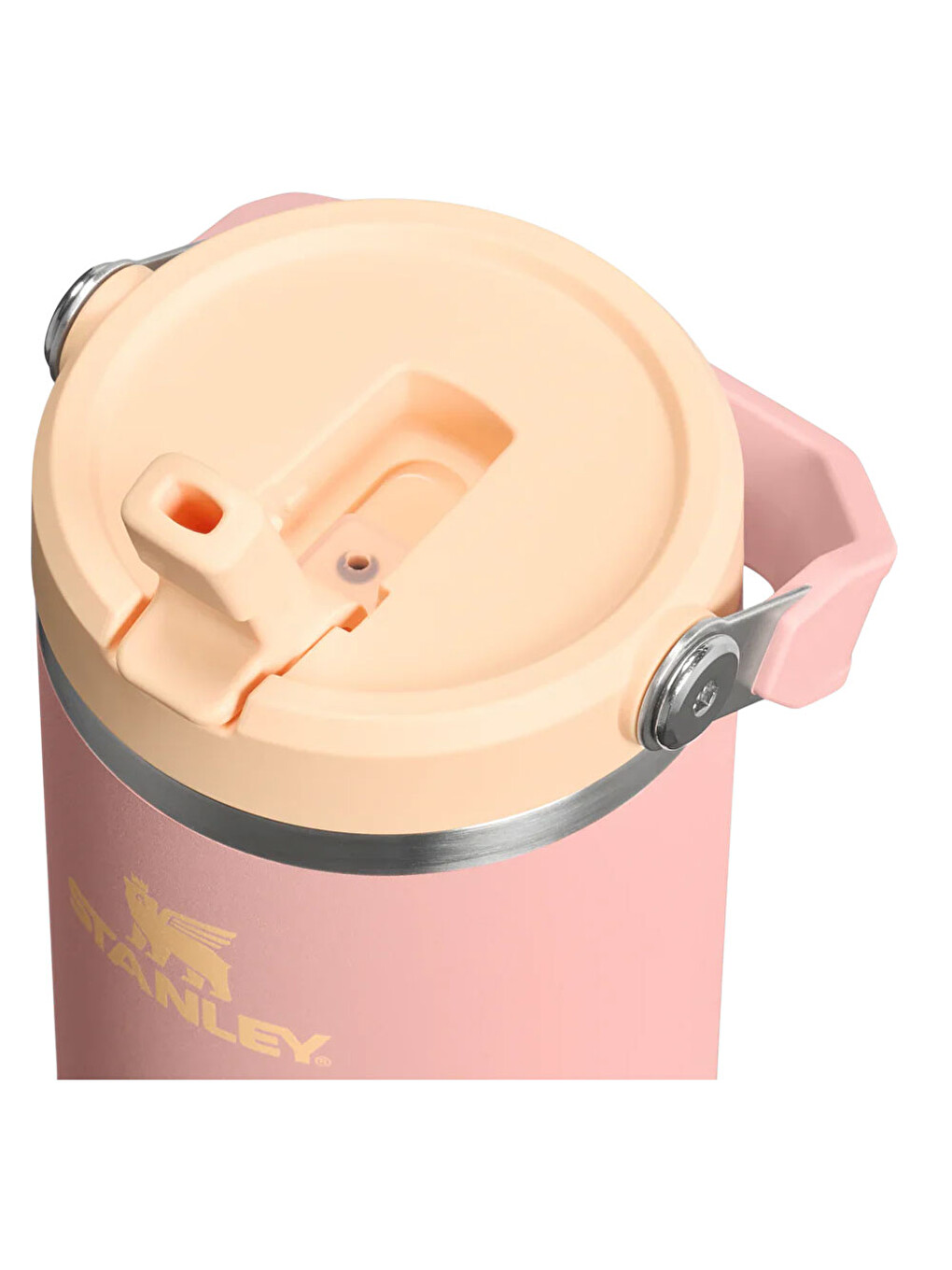 Renksiz The Iceflow Flip Straw Pipetli Termos Bardak 0,89 Lt Peach Rose-2