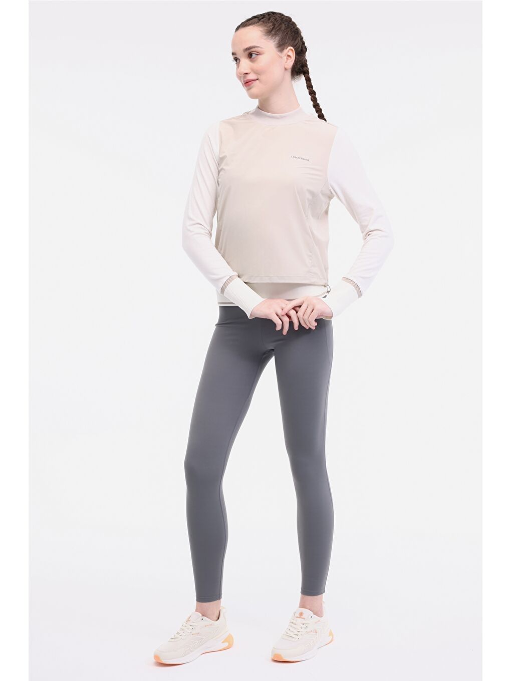 WL GWEN 16SS383 4PR Bej Kadın Sweatshirt-2