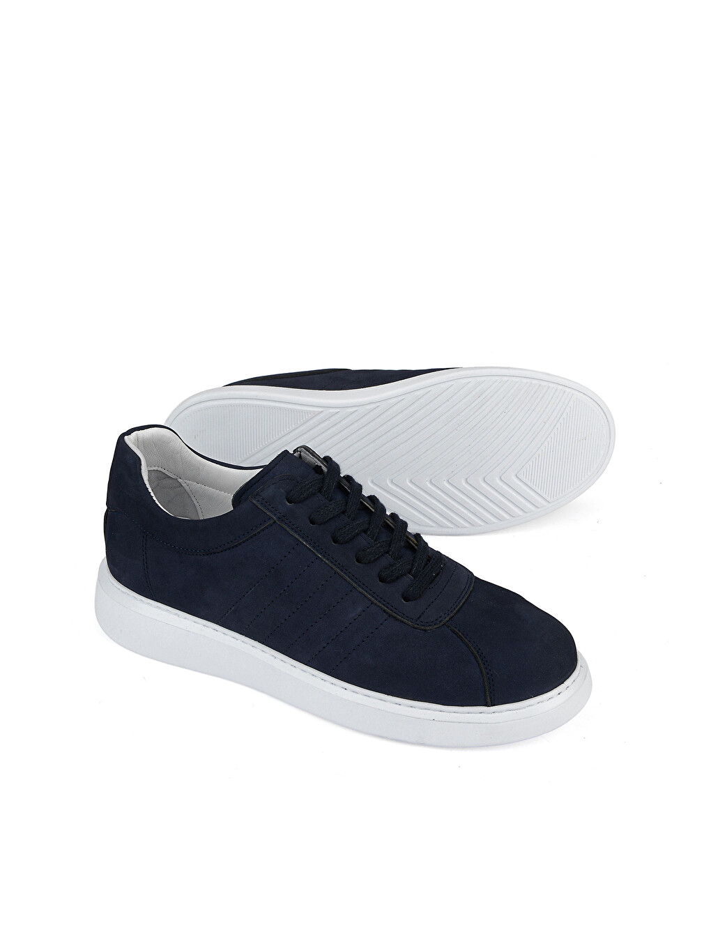 Erkek Hakiki Deri Sneaker 1611066Z2880 Lacivert-3