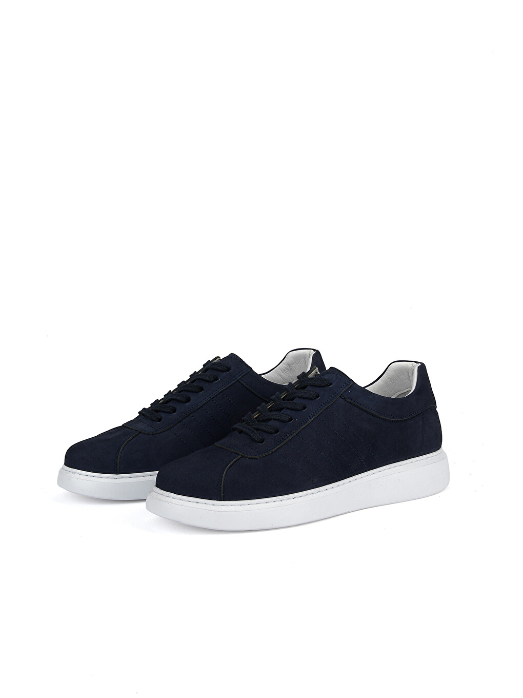 Erkek Hakiki Deri Sneaker 1611066Z2880 Lacivert-4