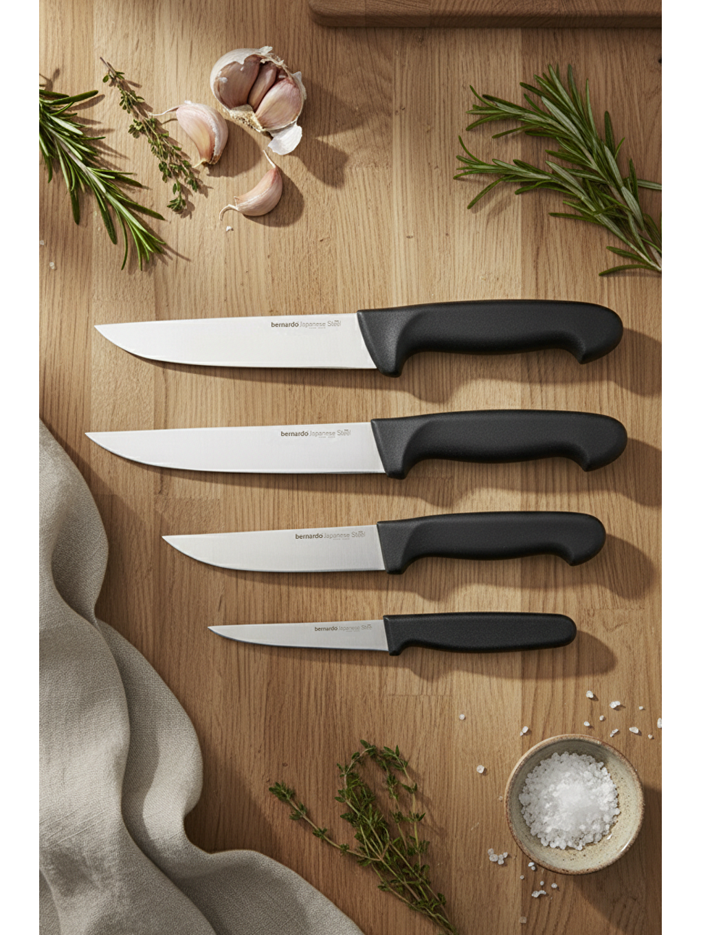 Siyah Talio Takozlu Bıçak Seti-4