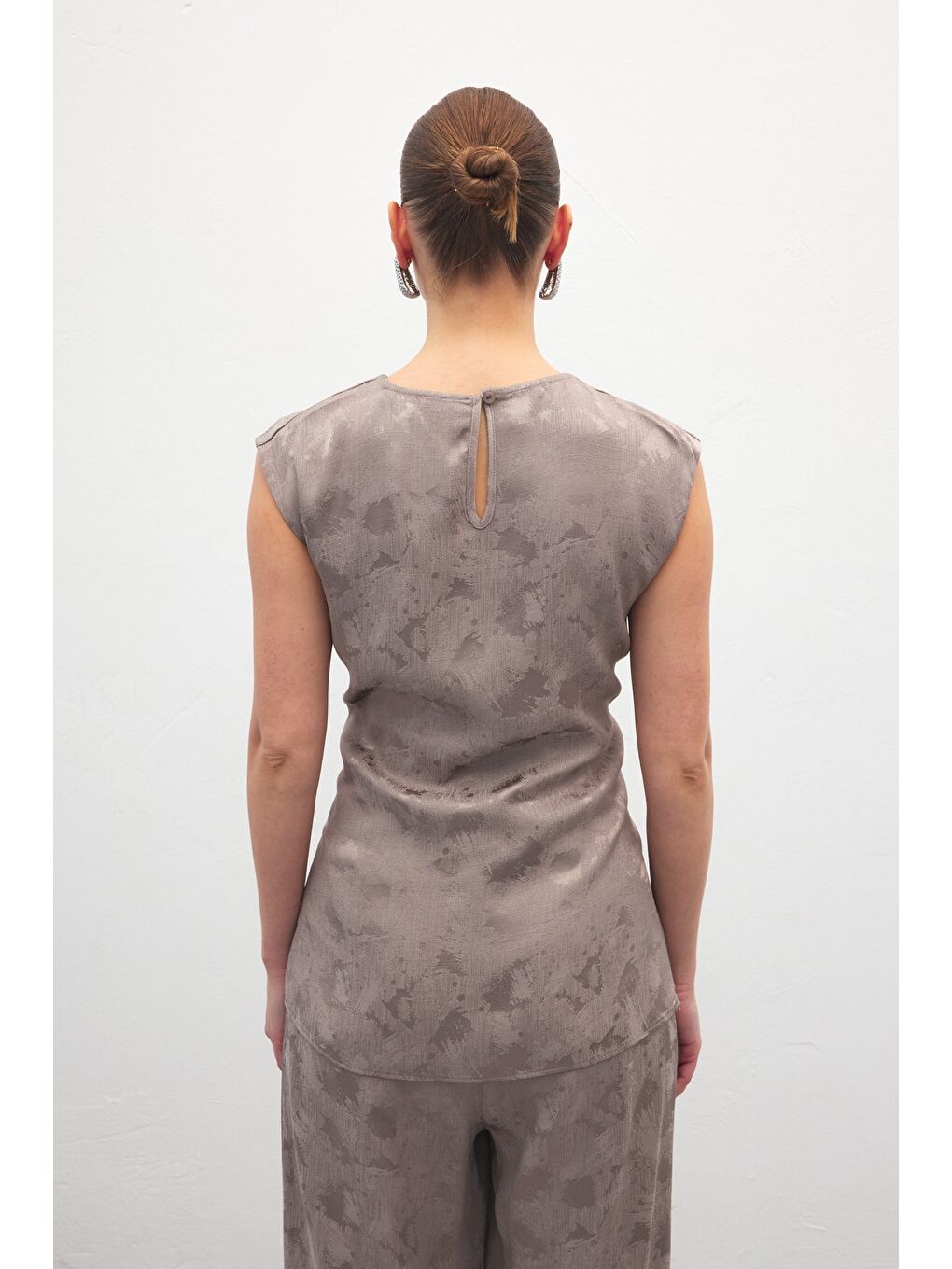 Bej Camila Bluz - Vizon-6