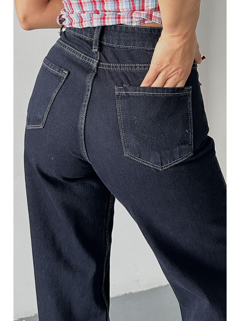 Palazzo Pantolon Koyu Lacivert - 27387-4