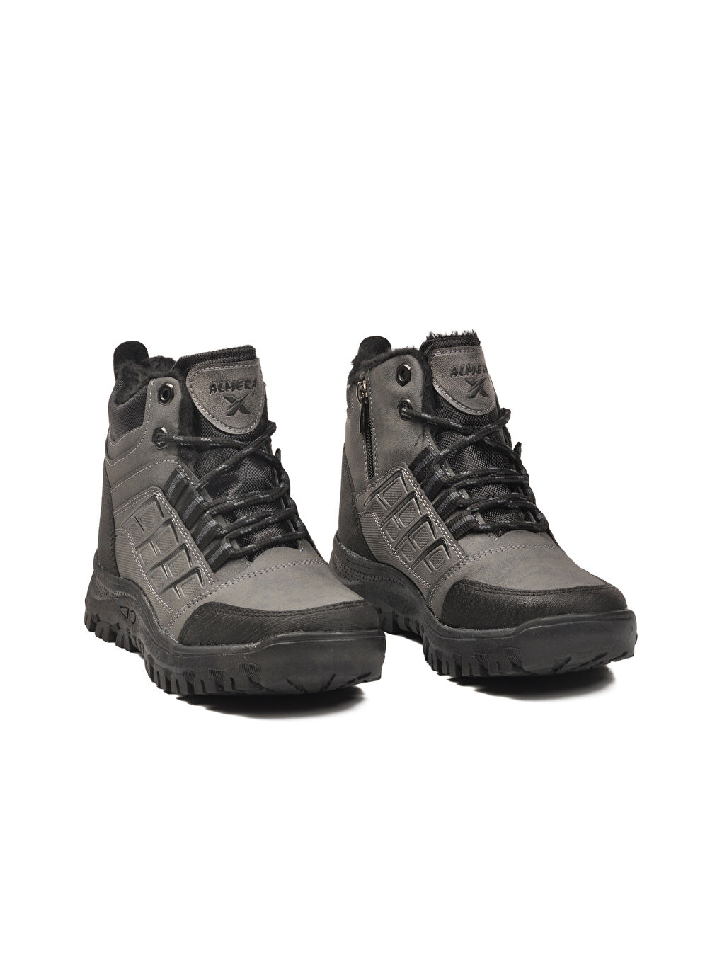 Gri Füme İçi Kürklü Kaymaz Taban Unisex Bot 700 G-2