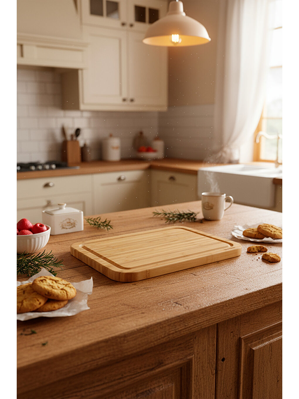 Kahverengi Bamilo Kesme Tahtası Büyük-2