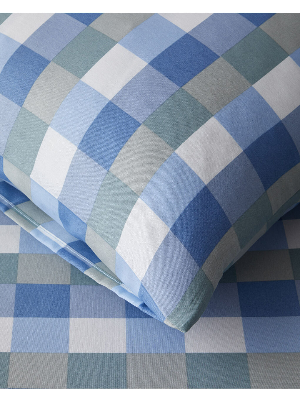 Cuby Kolay Ütülenir Çift Kişilik Nevresim Seti 200x220 cm Seledon - Mavi-2