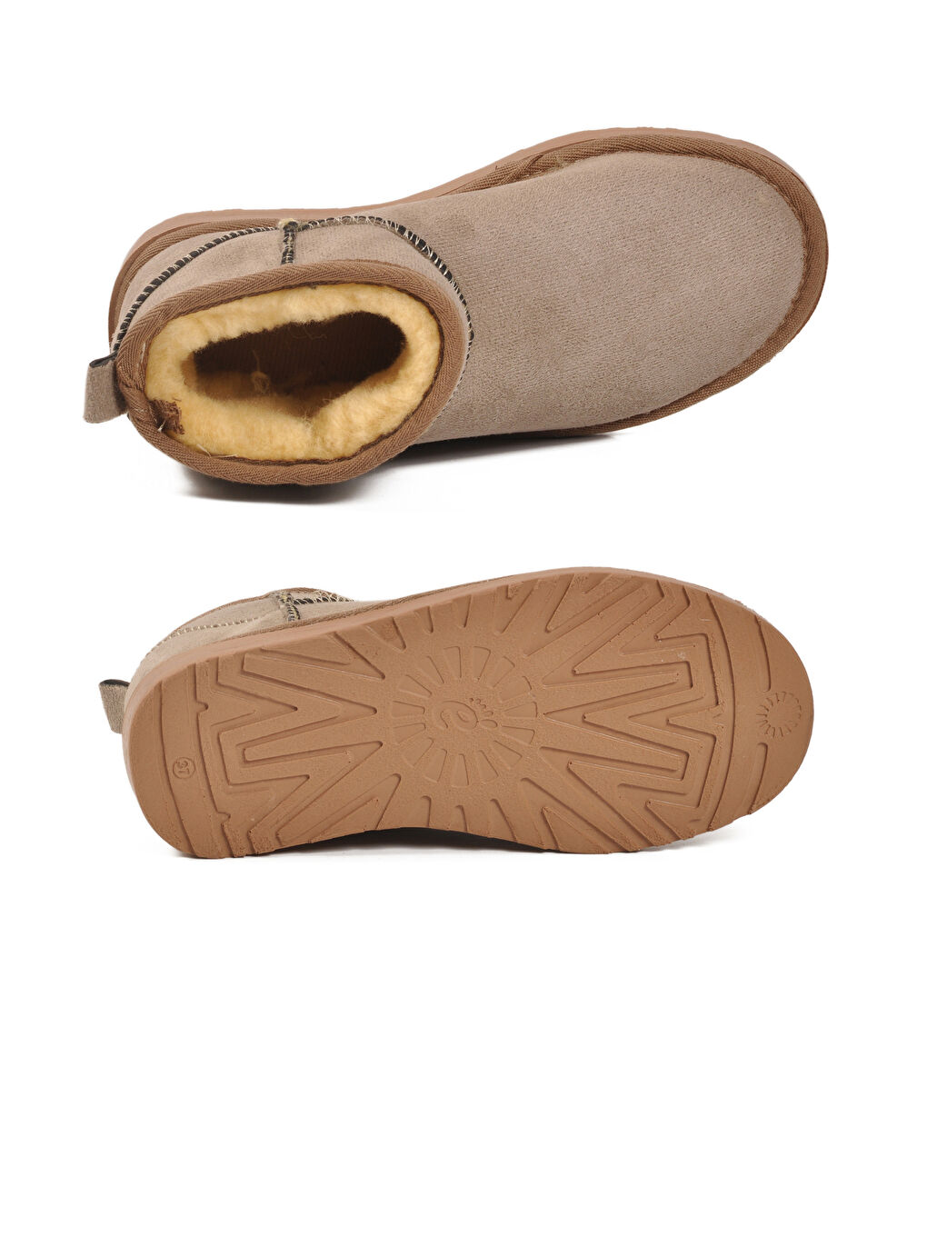 Bej Vizon İçi Kürklü Soğuğa Dirençli Kadın Bot U-19 Z-4