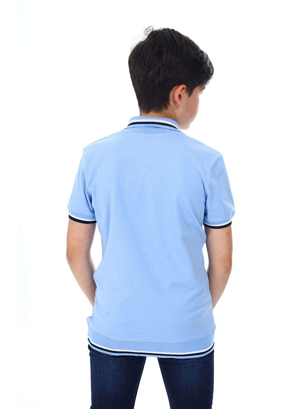 Mavi Erkek Çocuk Baskılı Tişört-3