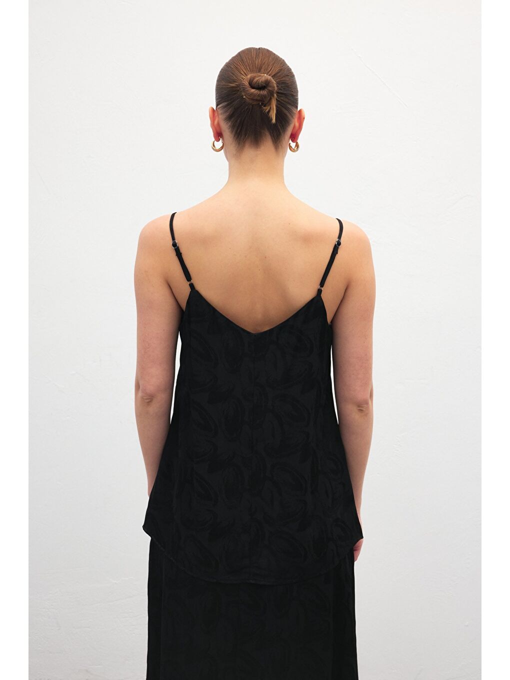 Lior Askılı Bluz - Siyah-6