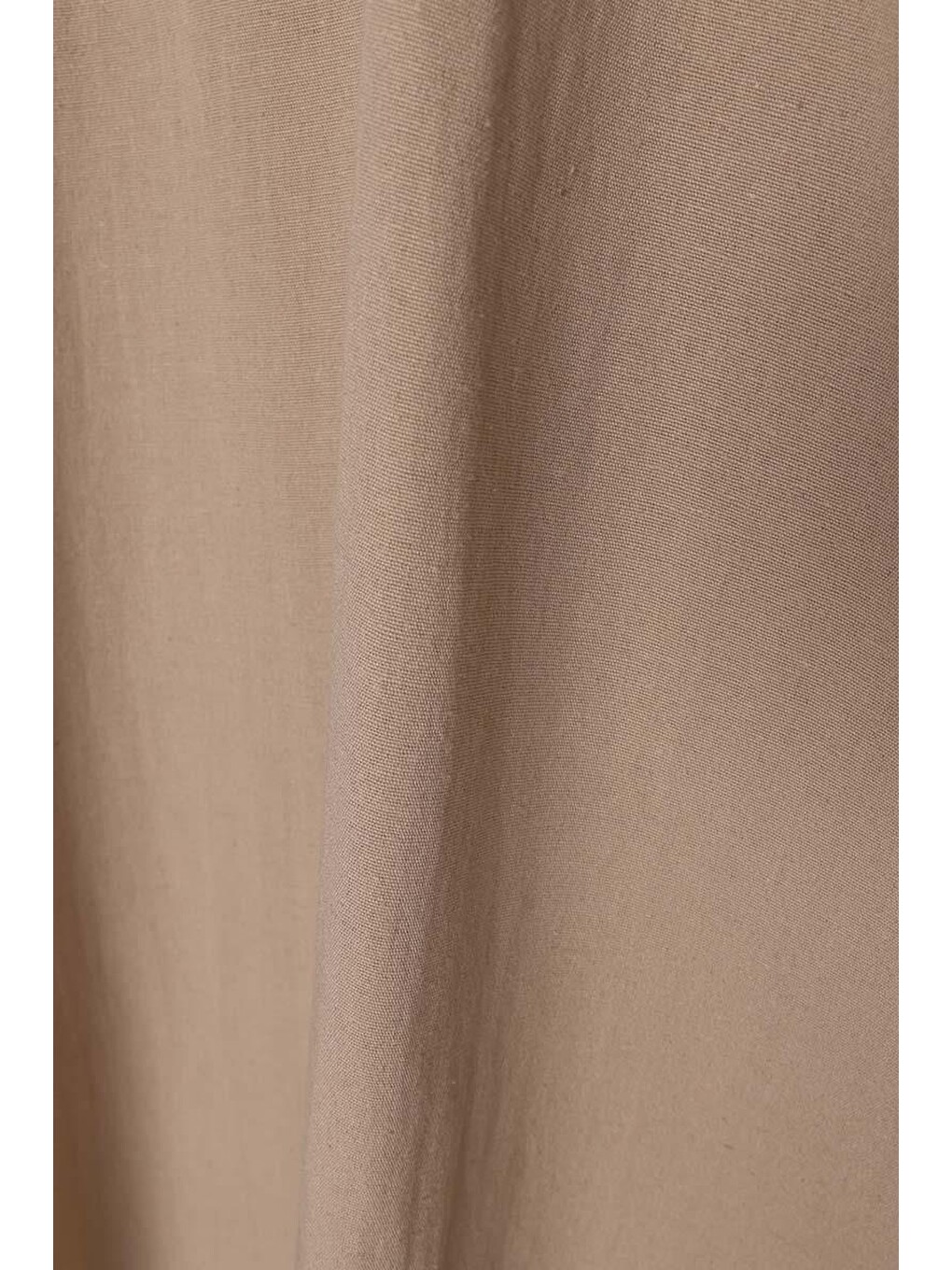 Bej Vizon-çift Düğmeli Keten Tunik-6