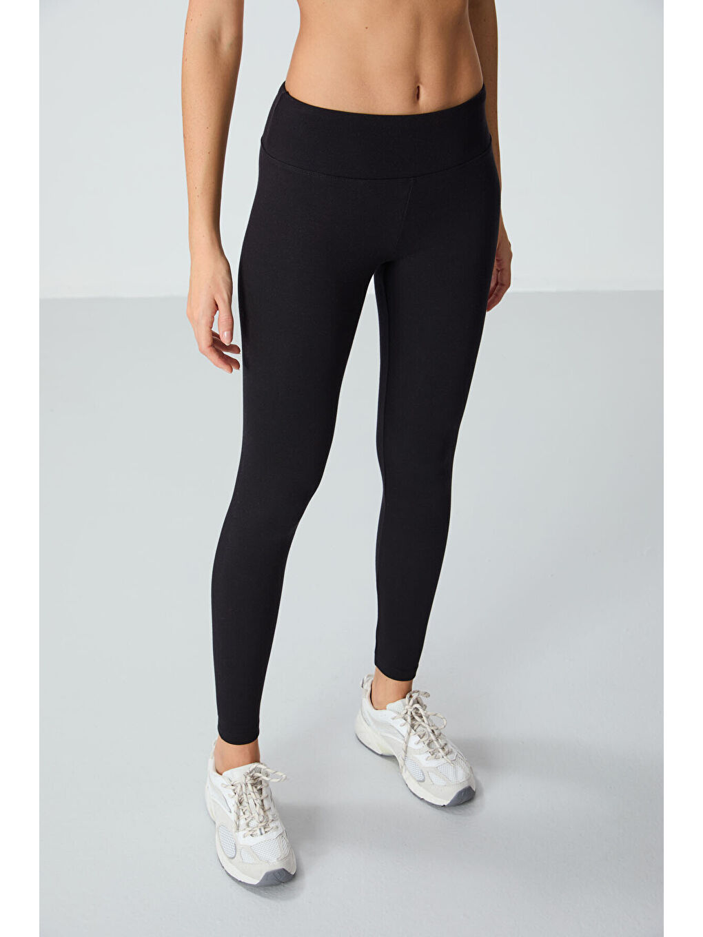 Slim Fit 2li Paket Siyah Termal Kadın Tayt - 94577-3