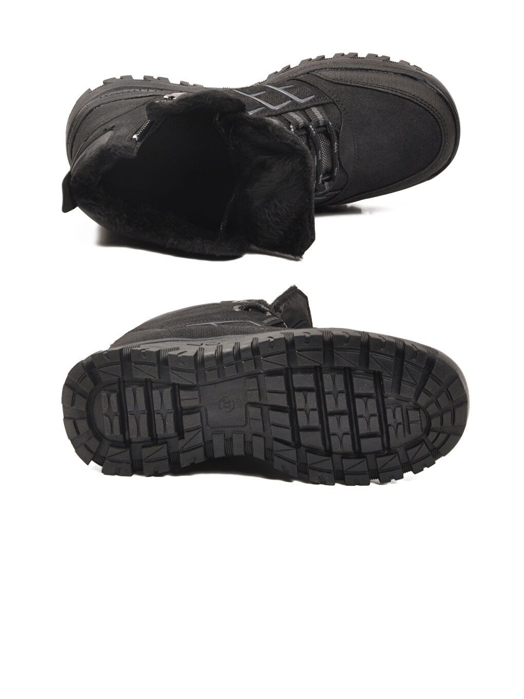 Siyah İçi Kürklü Kaymaz Taban Unisex Bot 700 G-4
