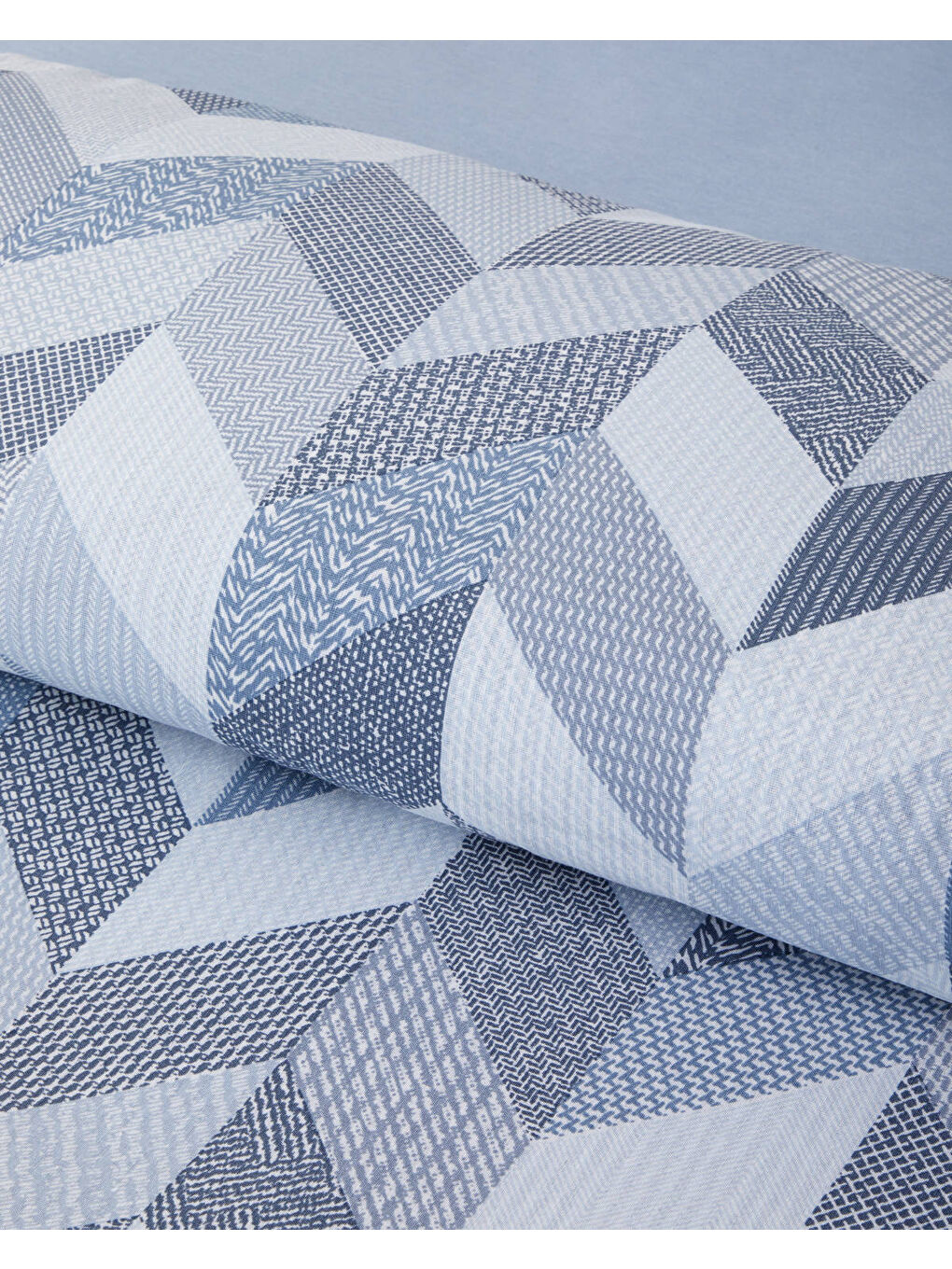 Linescape Kolay Ütülenir Çift Kişilik Nevresim Takımı 200x220 cm Açık Mavi-2