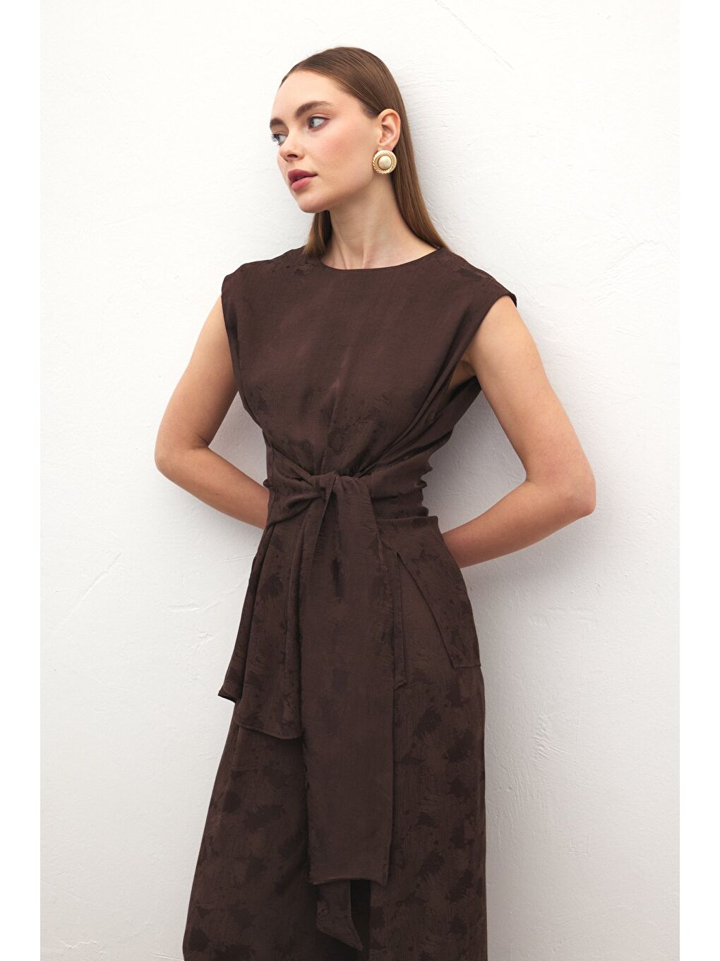 Kahverengi Camila Bluz - Kahve-2