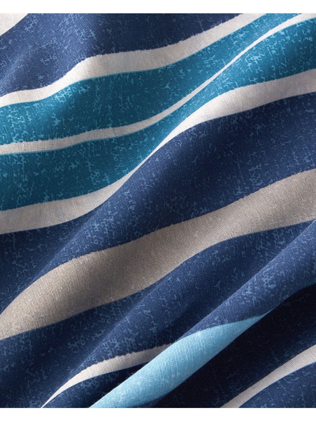 Line Motion Kolay Ütülenir Çift Kişilik Nevresim Takımı 200x220 cm Lacivert - Bej-4