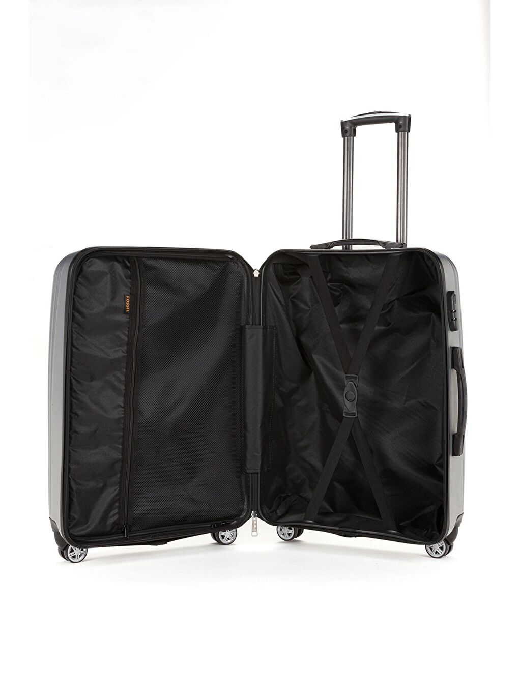 Gri ABS Unisex 55cm Kabin Boy Valiz FSL126-2