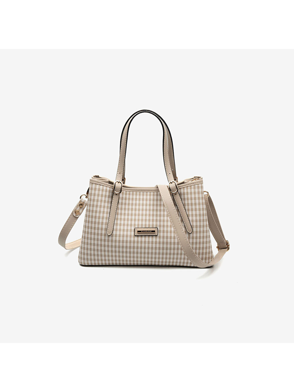 Kadın SP1252-M191 SILVER POLO Kol Çantası Kum Beji-Kum Beji-4