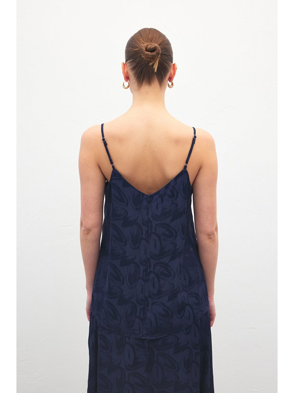 Lior Askılı Bluz - Lacivert-6