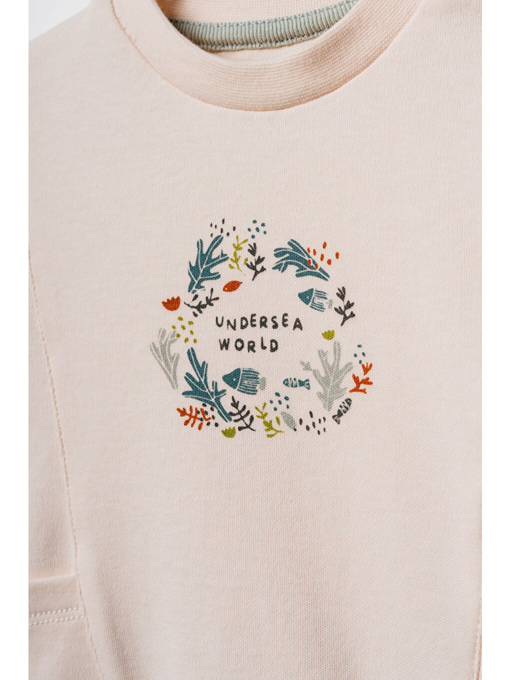 Karışık Bebek Pamuklu Deniz Temalı Sweatshirt Eşofman Takımı-2