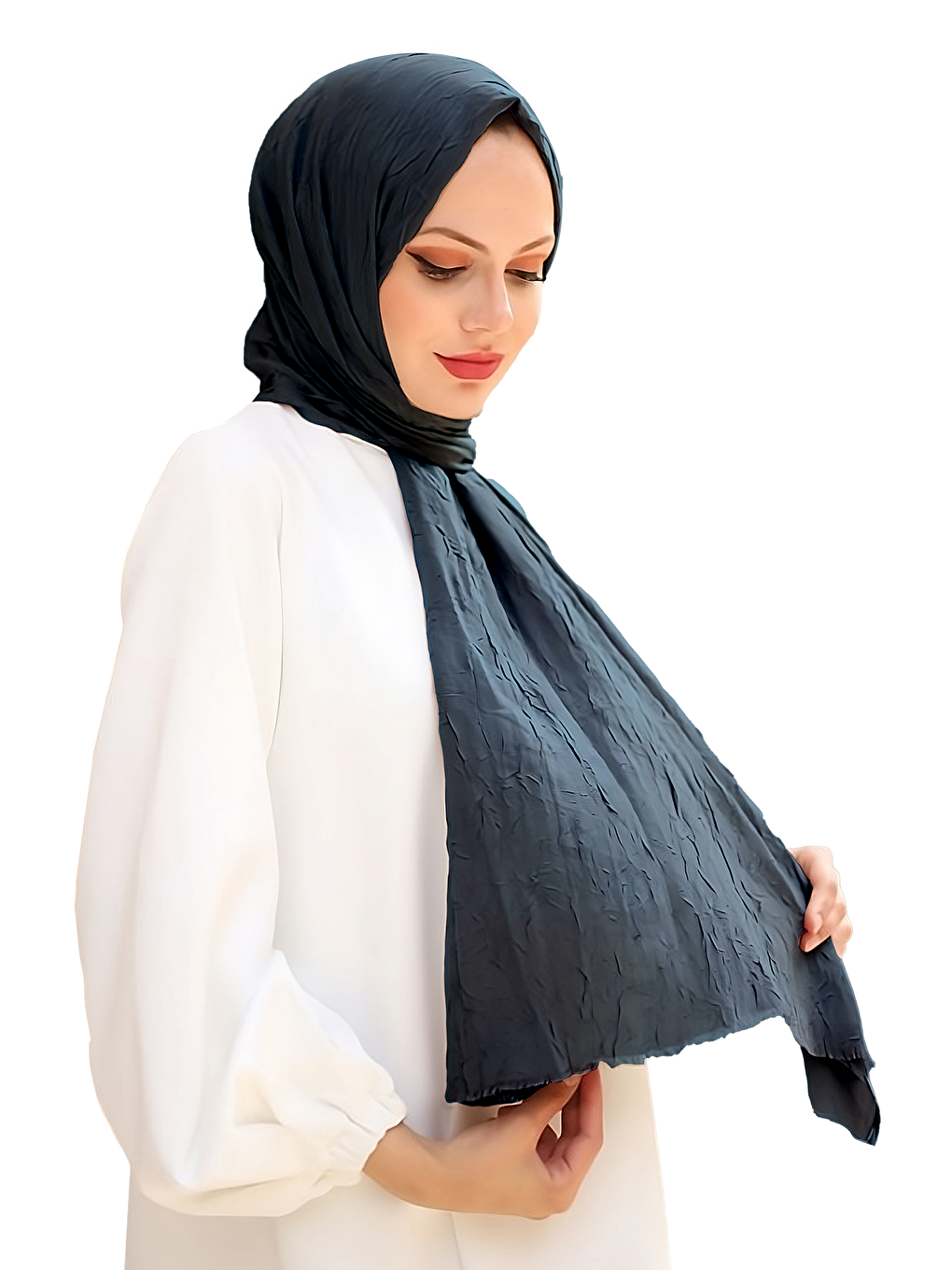 Antrasit Bambu Kraş Şal-3