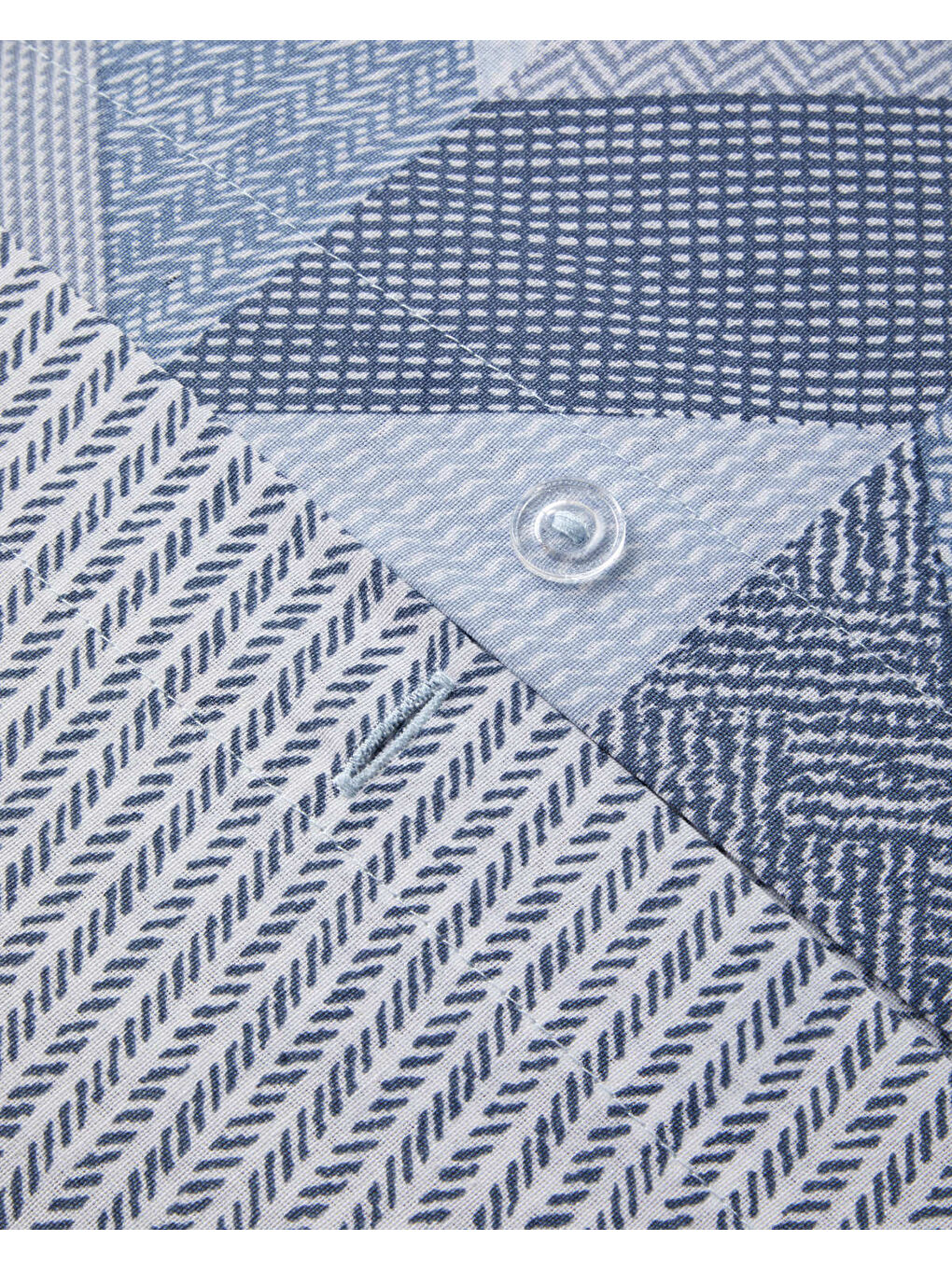 Linescape Kolay Ütülenir Çift Kişilik Nevresim Takımı 200x220 cm Açık Mavi-5