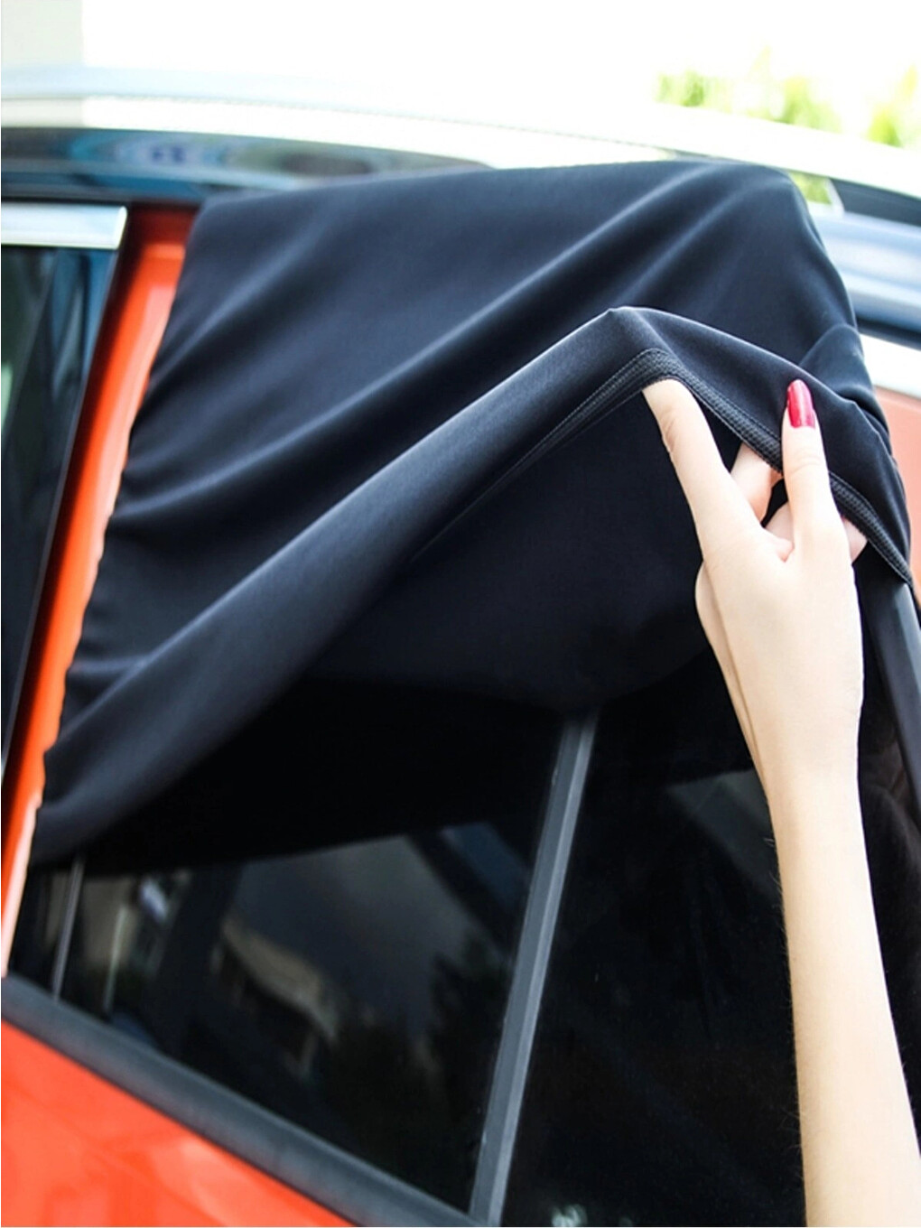 Bebek Oto Yan Cam Perdesi Suv Jeep Büyük Boy - 2 Adet (47x107cm)-2