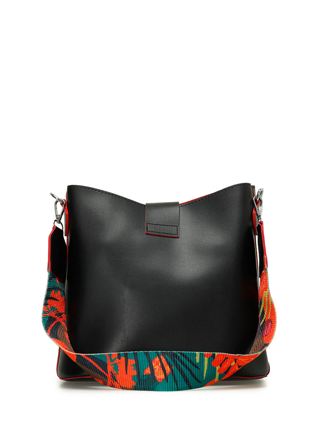 CLT RENKLI BUCKET OMZ 5FX Siyah Kadın Omuz Çantası-2