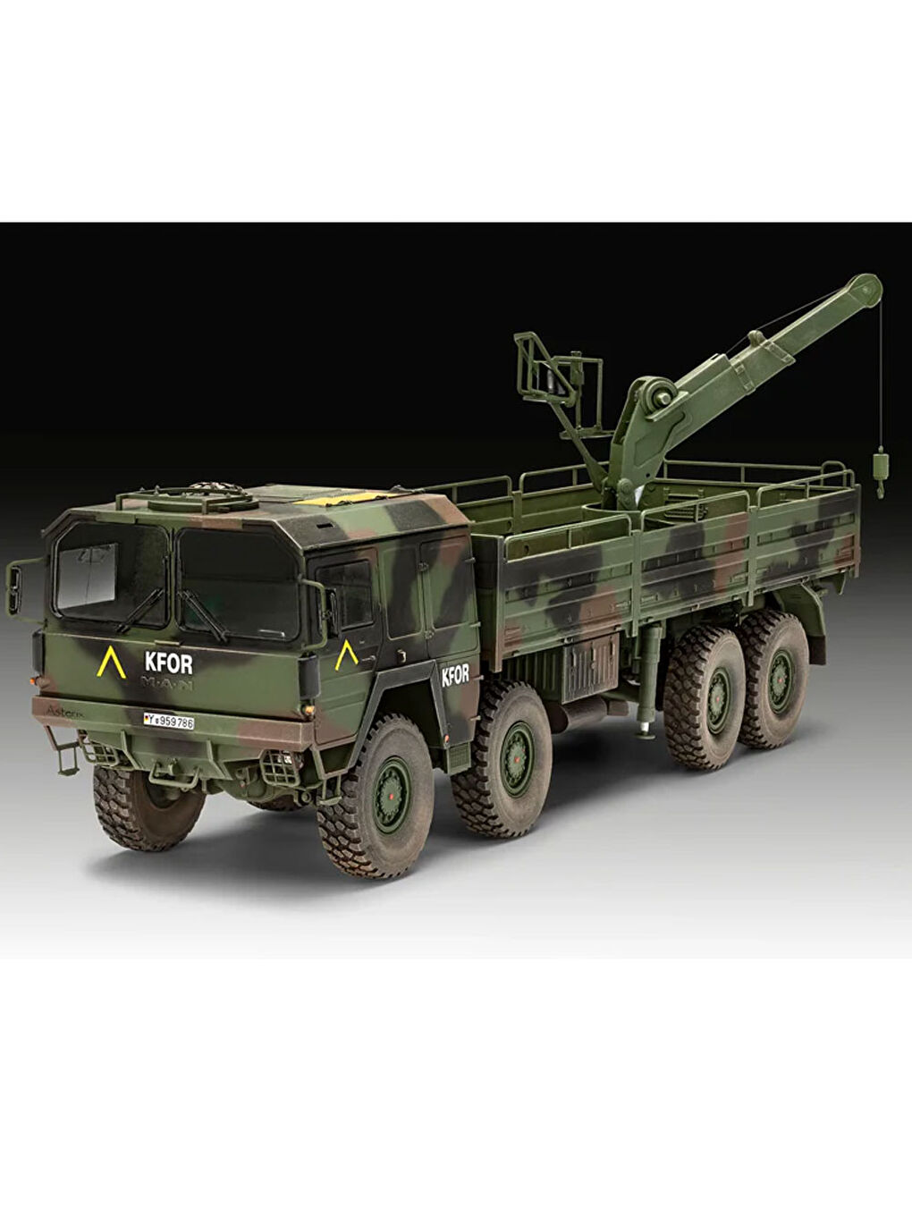 Maket Model Kit Askeri Araçlar MAN 10t milgl 8x8 3367-6