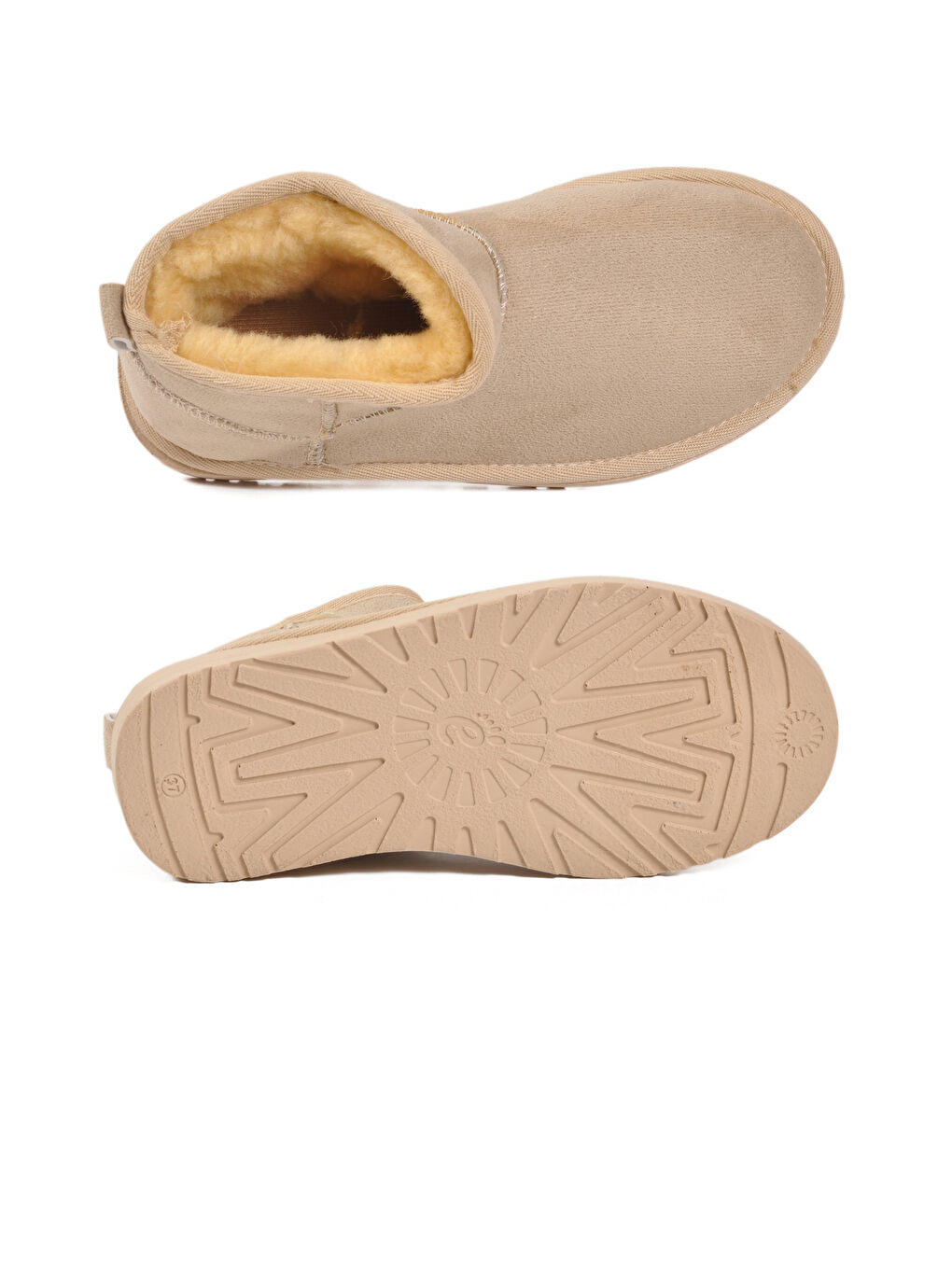 Bej İçi Kürklü Soğuğa Dirençli Kadın Bot U-19 Z-4