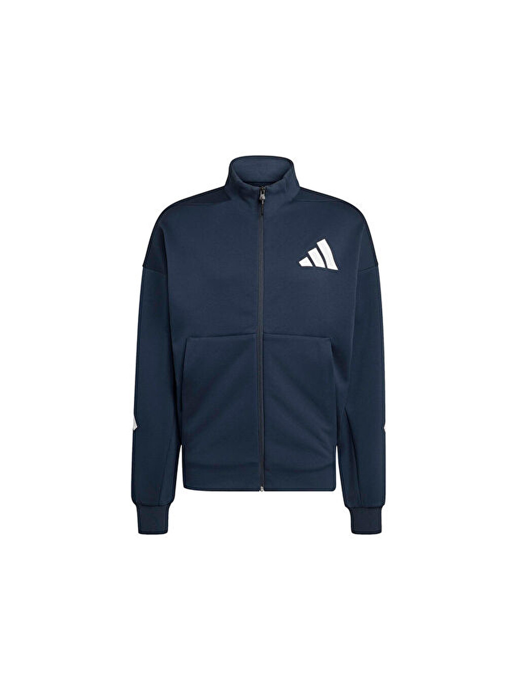 M Z.n.e. Tt Erkek Günlük Fermuarlı Sweatshirt Ke4716 Lacivert-2