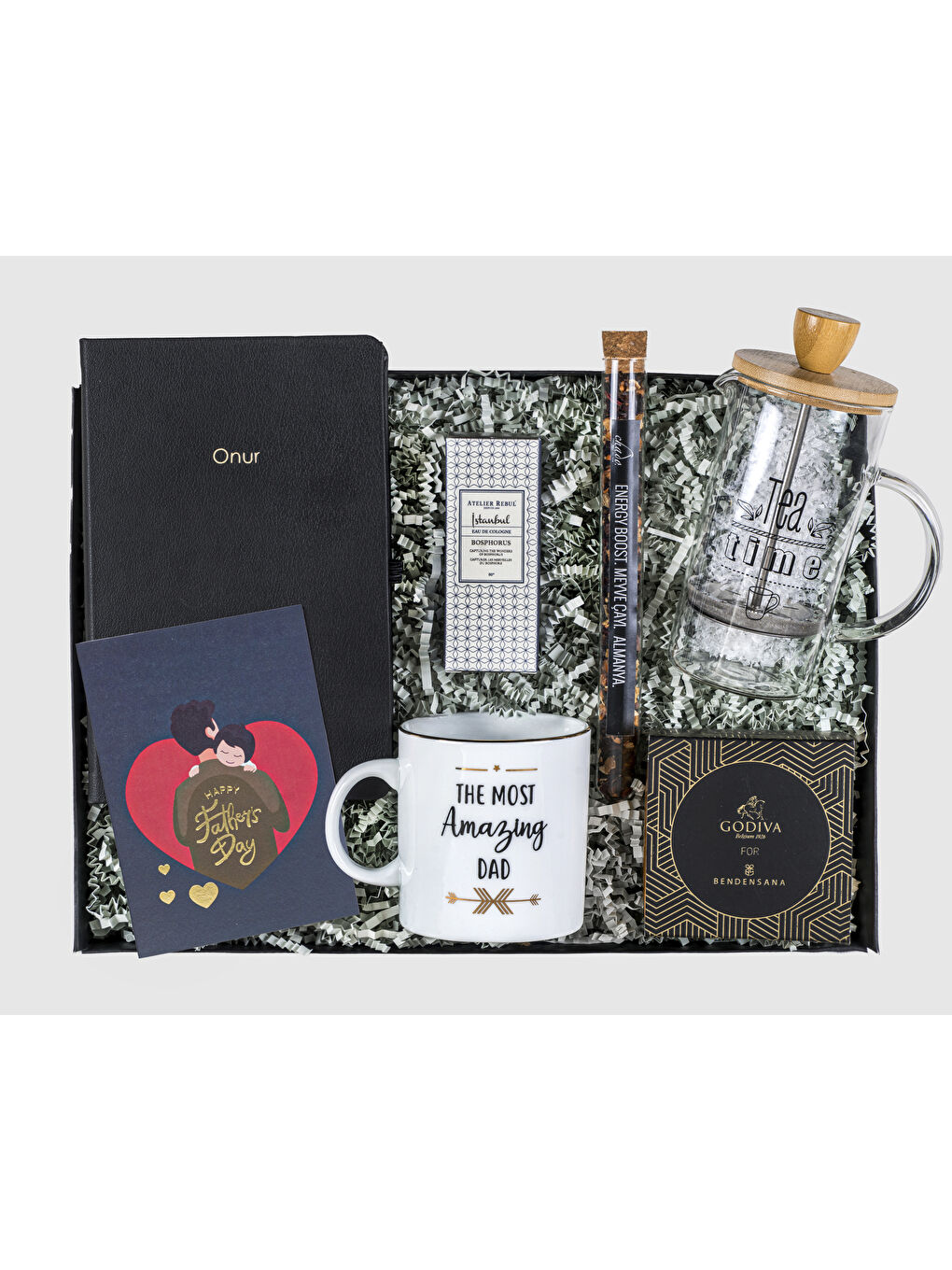 Siyah En Harika Babaya Babalar Günü Hediye Kutusu