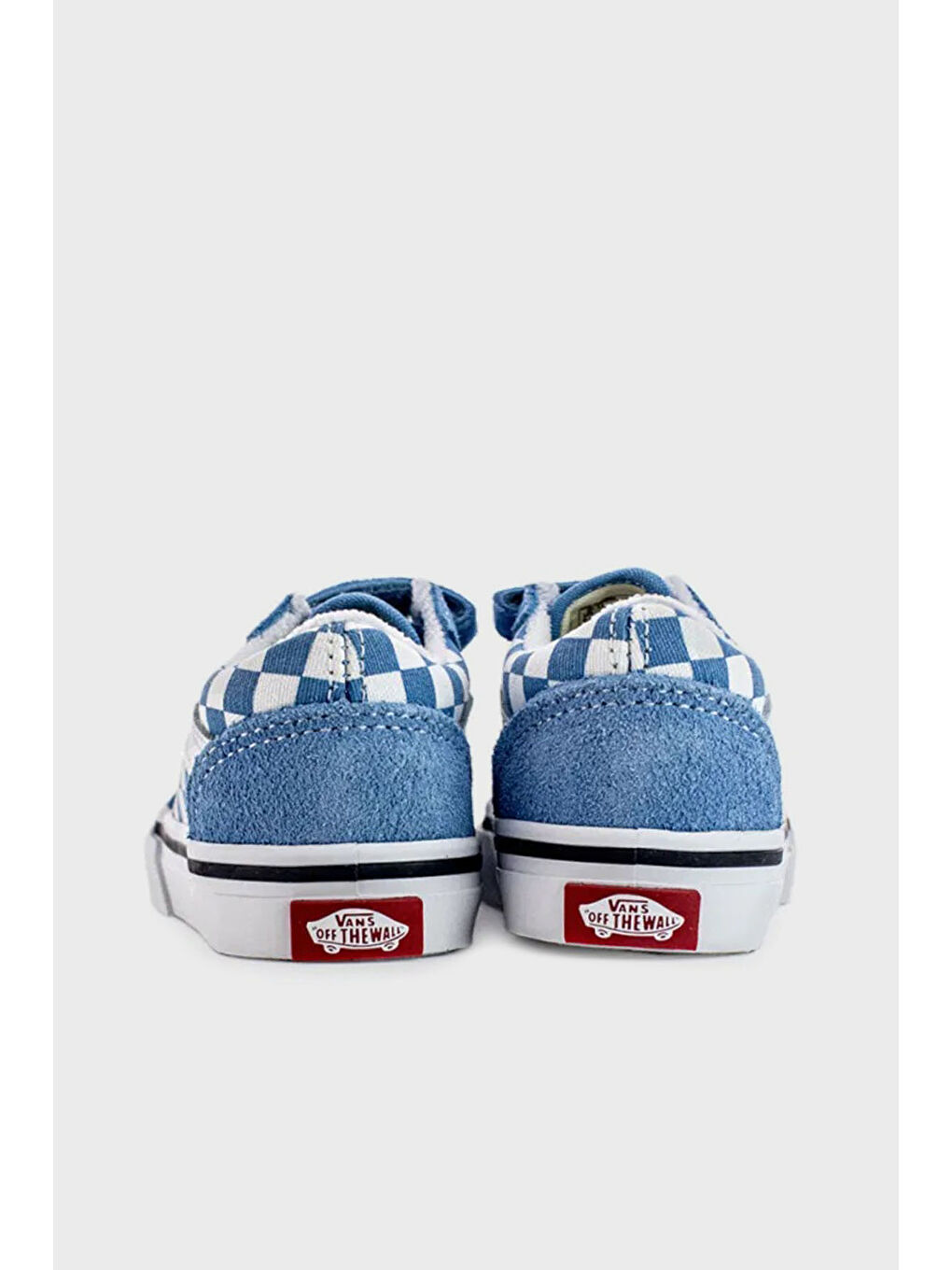 Mavi Old Skool V Kareli Cırt Cırtlı Kanvas Sneaker Ayakkabı VN0009RCE2W1-5