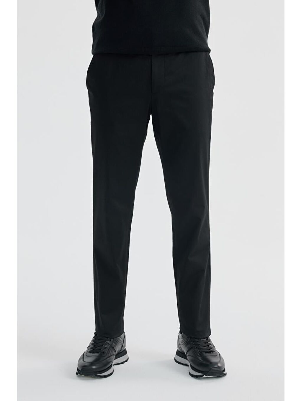 Lacivert Comfort Fit Yan Cep Pantolon-1