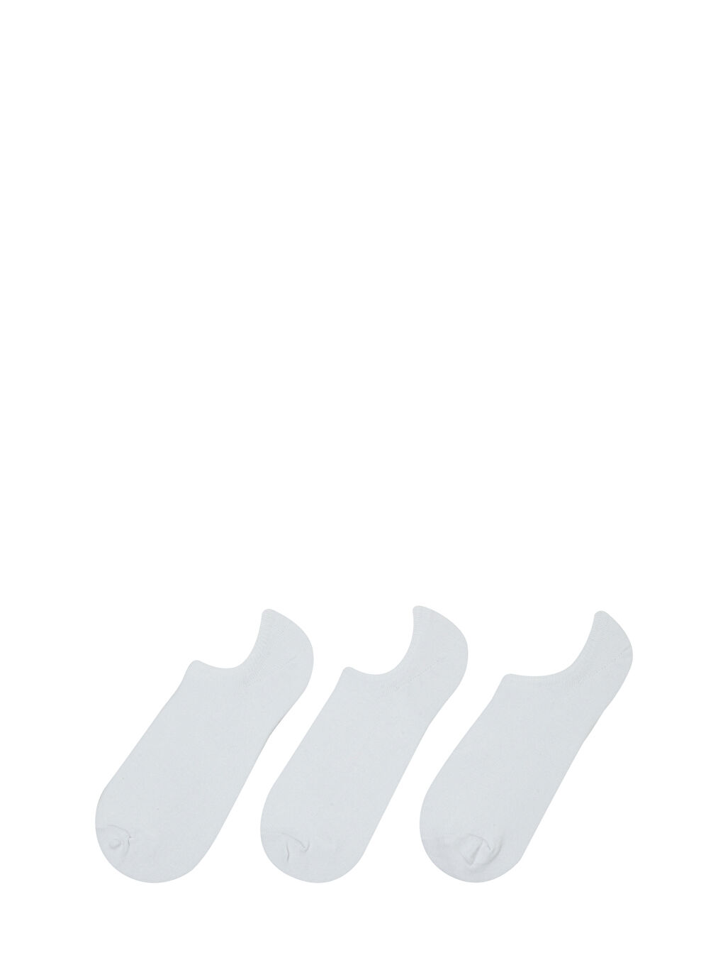 BASIC SNKR 3LU PTK-M 5FX Beyaz Erkek 3'lü Patik Çorap