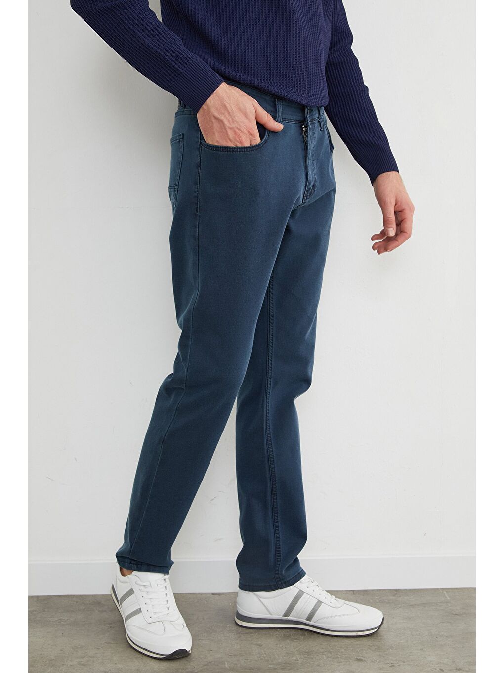 Mavi Büyük Beden Regular Fit Normal Bel Jean-3