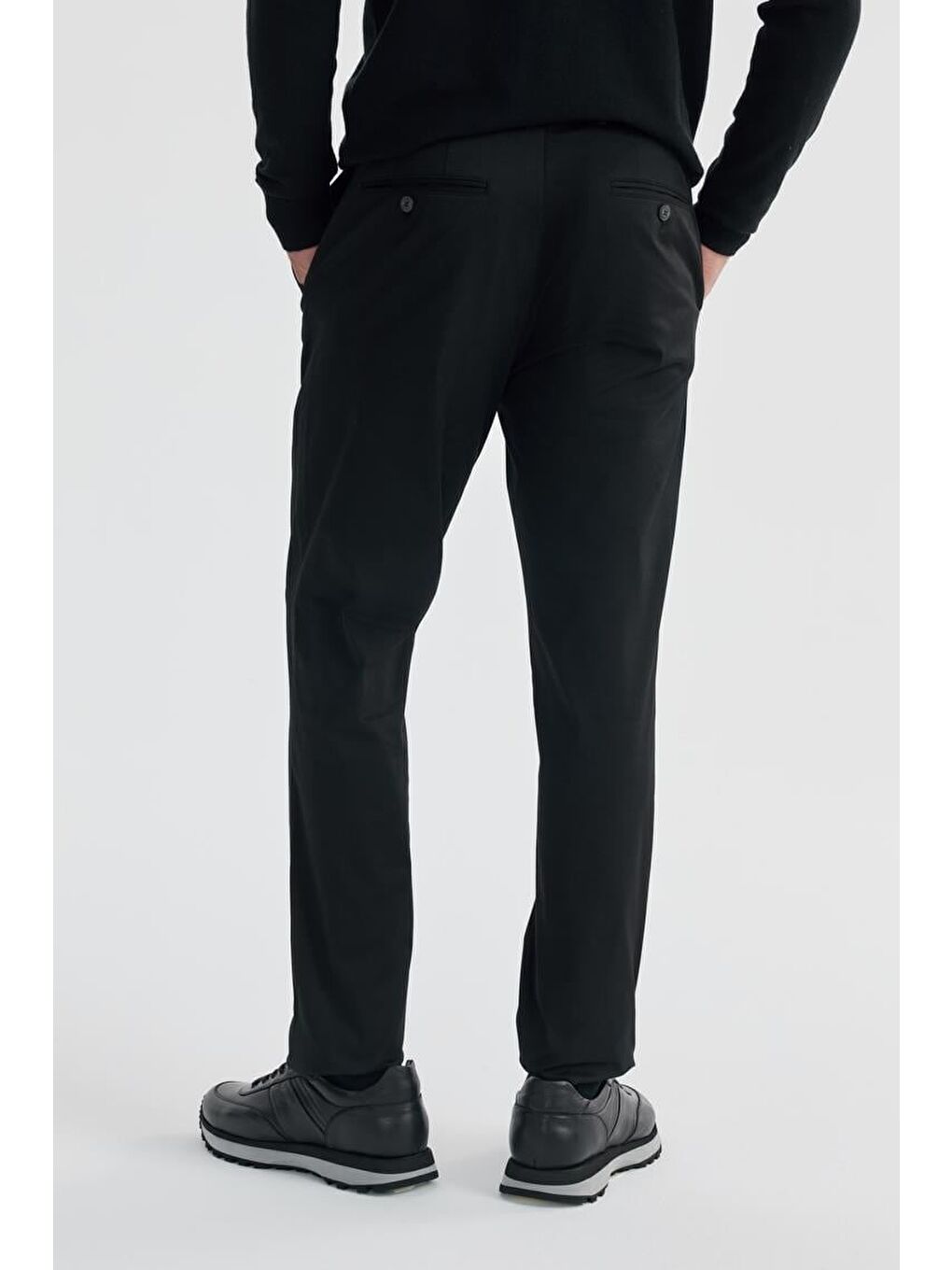 Lacivert Comfort Fit Yan Cep Pantolon-3