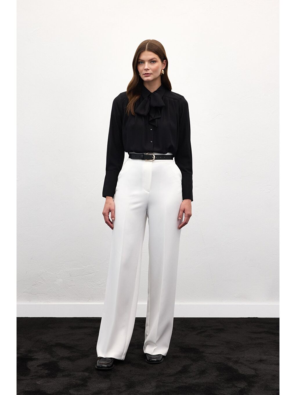 Sofia Palazzo Pantolon - Ekru-1