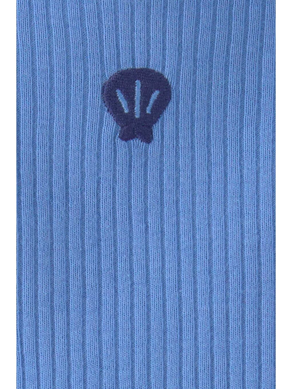 Kız Bebek Bodyli Elbise 3 Ay-24 Ay Mavi-3