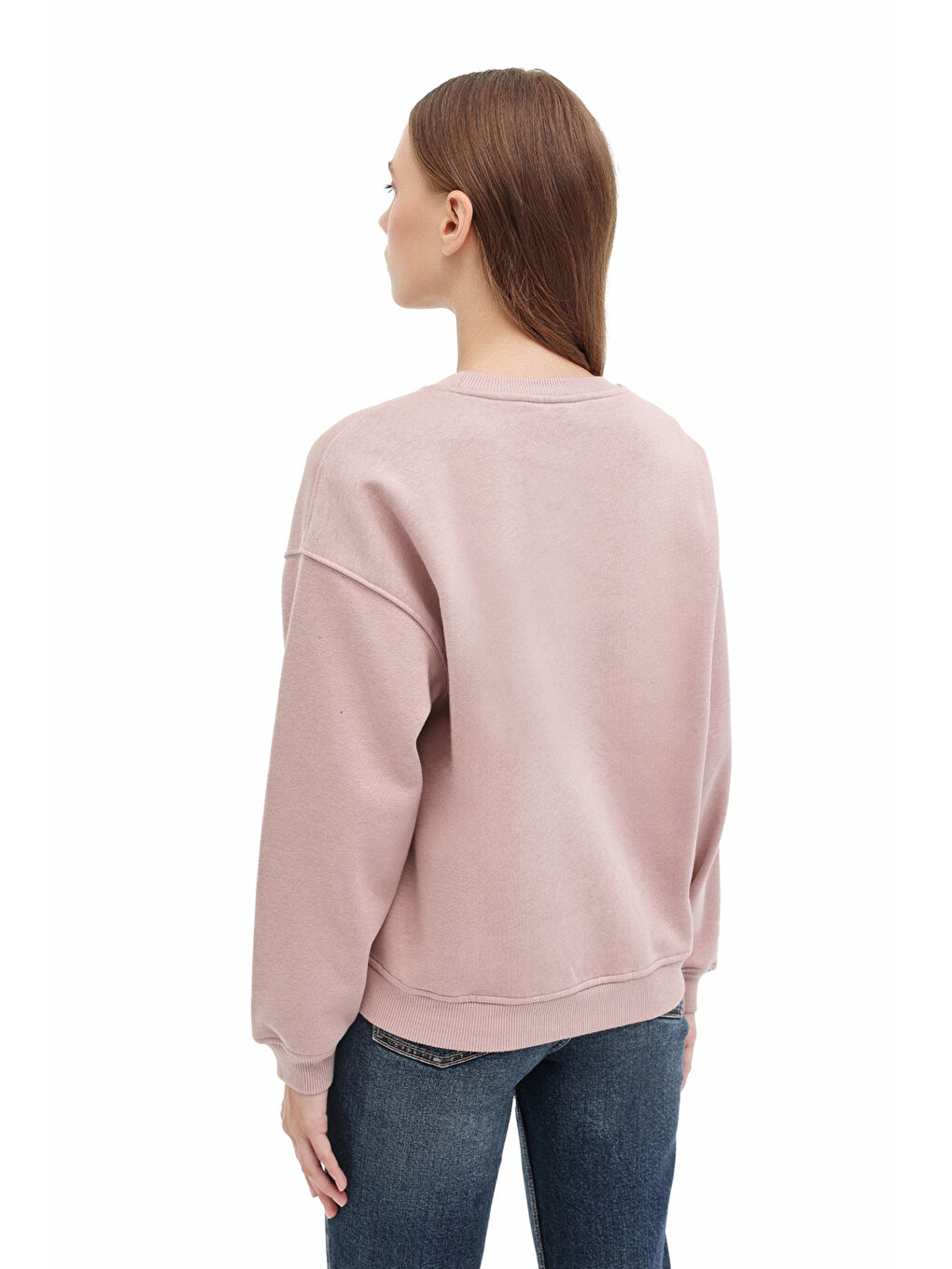 Pembe WB 16BELLA-C 5PR Gül Kurusu Kadın Sweatshirt-1