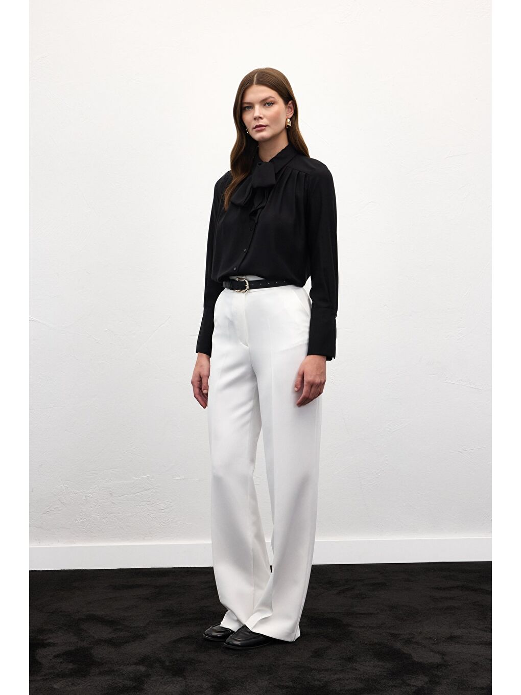 Sofia Palazzo Pantolon - Ekru-3