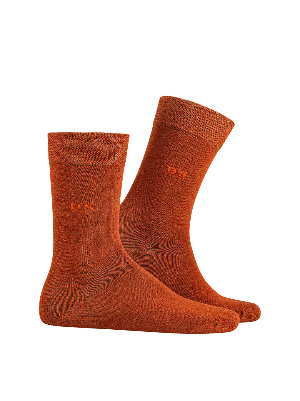 Kahverengi Erkek Bambu Çorap 4'Lü KİREMİT